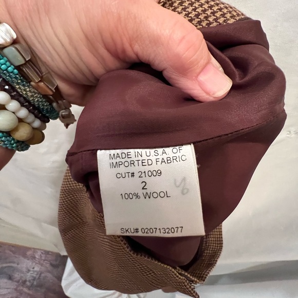 Ladies Harold’s 100% Wool Houndstooth Pants. Size 2 - Picture 6 of 12